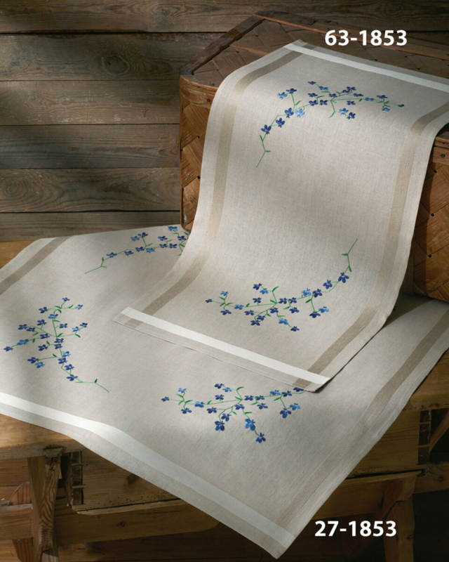 Borduurpakket Lobelia 80 x 80 cm