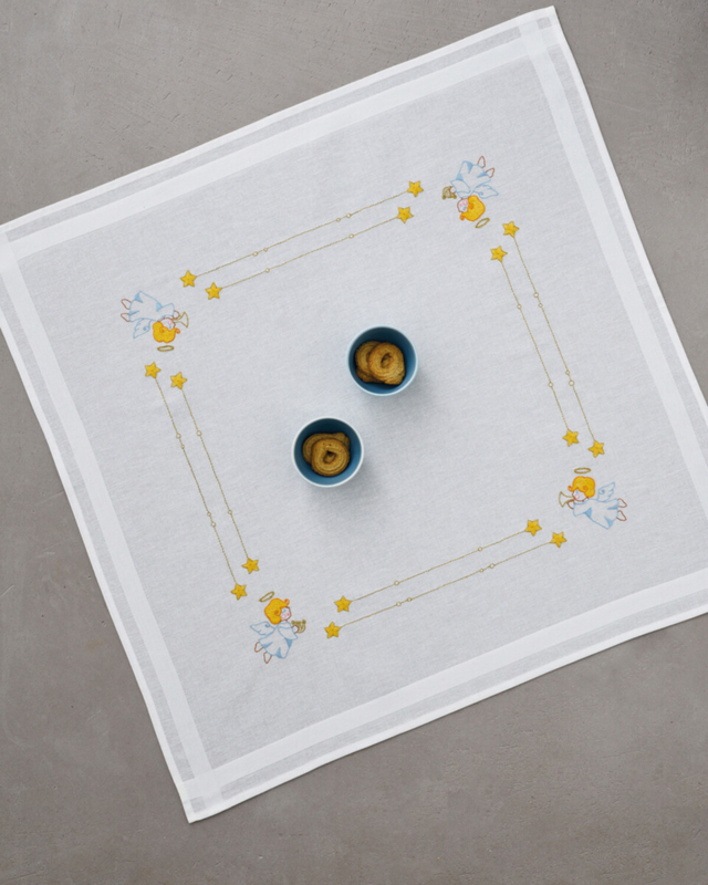 Borduurpakket Engelen 80x80cm