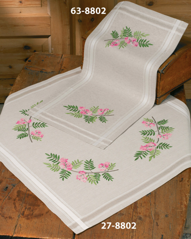 Borduurpakket Lijsterbessen 80 x 80 cm