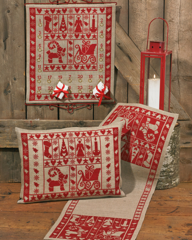 Borduurpakket Kerstsfeer B 5135/45 45 x 50 cm