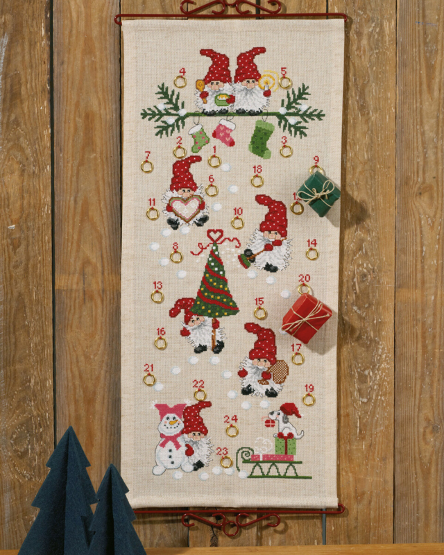 Borduurpakket Kerstplezier B/5135/32 32 x 71 cm