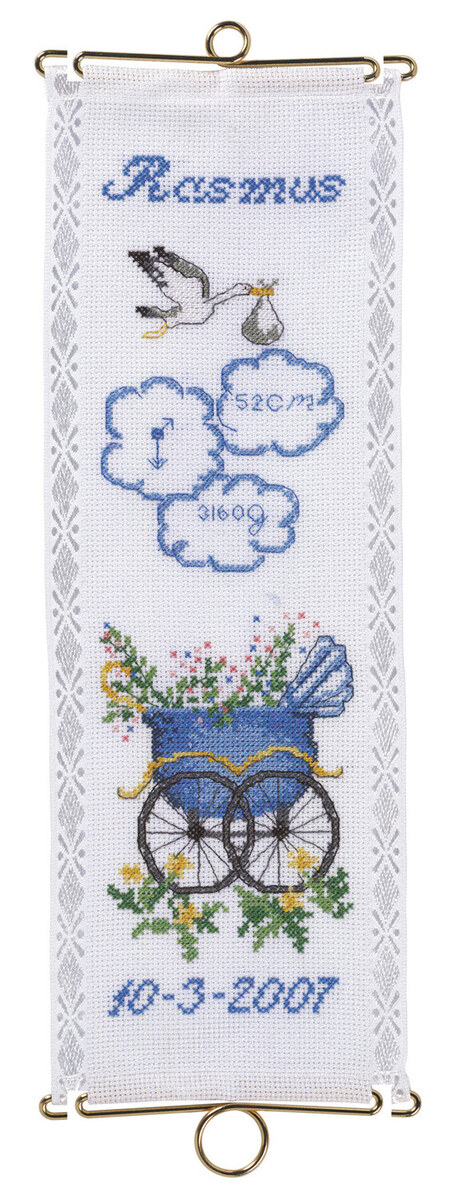 Borduurpakket Doop Rasmus 12 x 35 cm m/5188/12