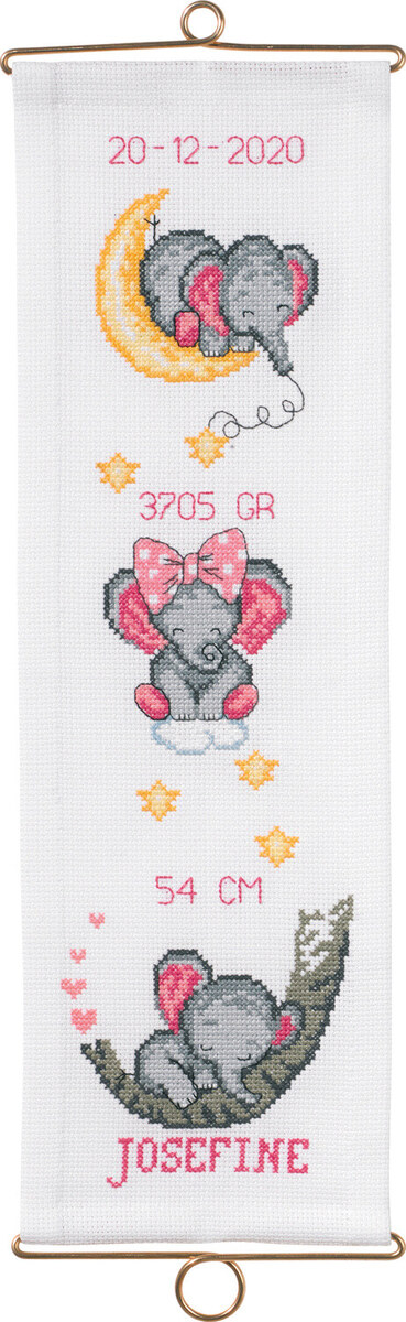 Borduurpakket Doopsel Josefine m/5188/14 14 x 44 cm