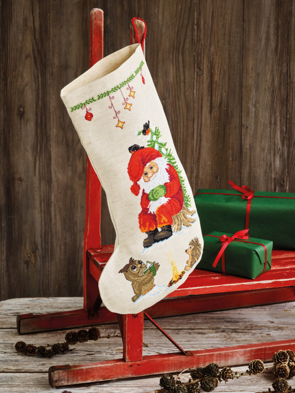 Borduurpakket Uil leest 27 x 44 cm