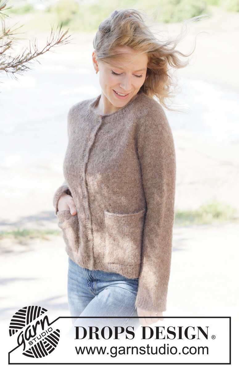 262-25 Forest Pocket Cardigan by DROPS Design