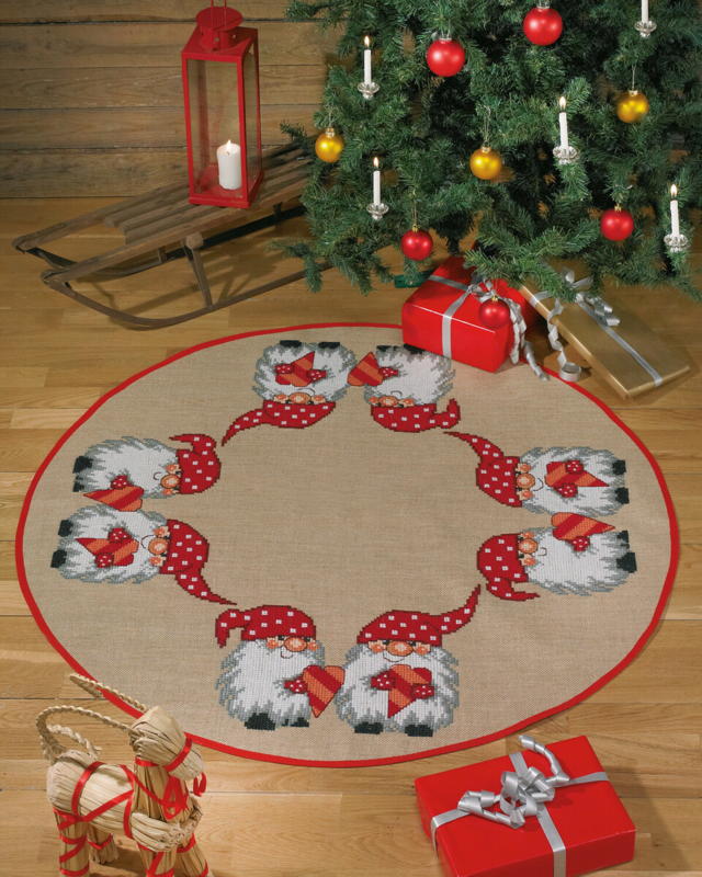 Borduurpakket Prik kabouters Ø118 cm