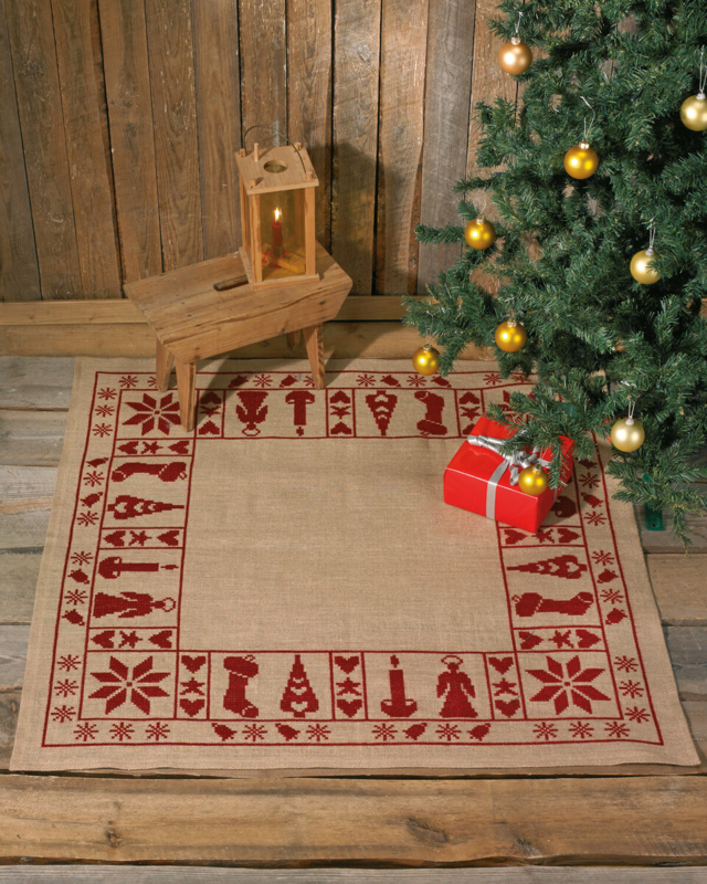 Borduurpakket Kerstsfeer 122 x 122 cm