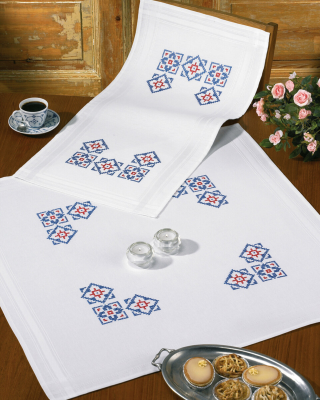 Borduurpakket Bloemenkrans XXX 40 x 80 cm