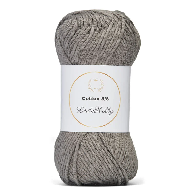 LindeHobby Cotton 8/8 – Natural Harmony, 10 bollen 069 Grigio Medio