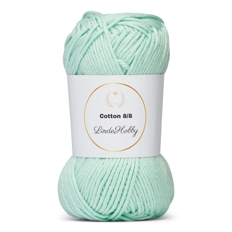 LindeHobby Cotton 8/8 - Soft Pastel Dream, 10 bollen 046 Light Acqua