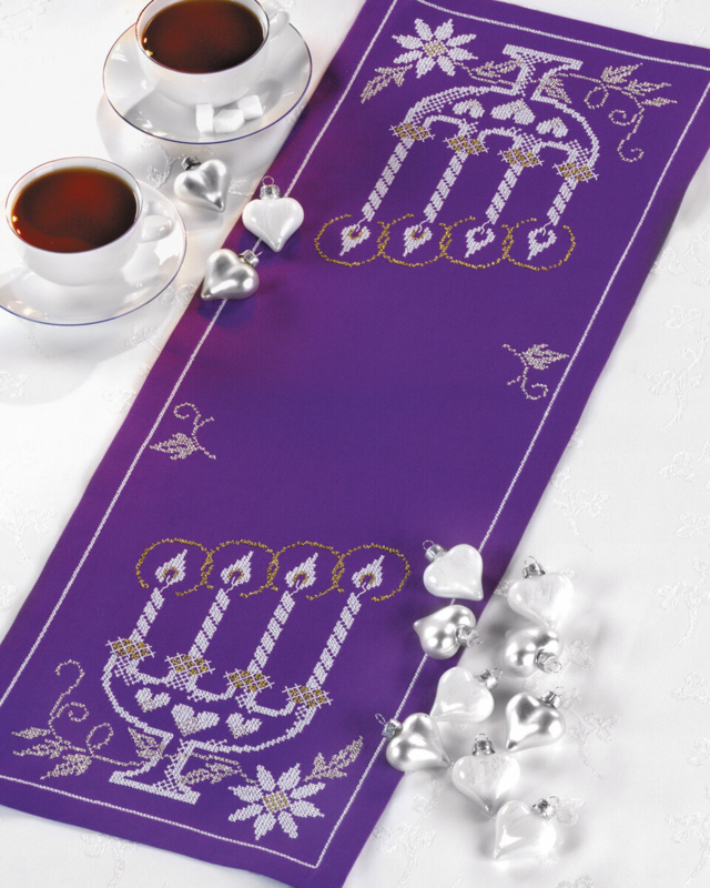 Borduurpakket Kandelaar 26 x 72 cm