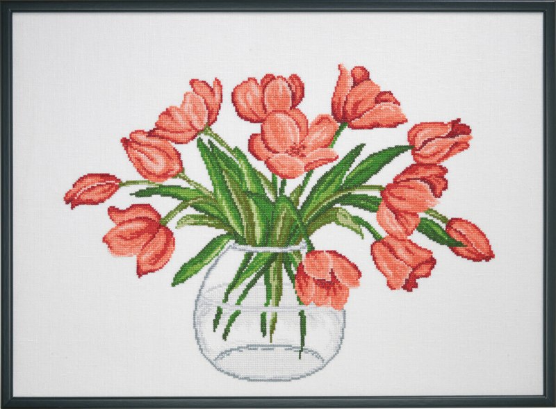 Borduurkit Tulpen R5472 58 x 42 cm