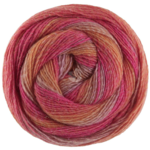Lana Grossa Gomitolo Gala 4032 Grijspaars/roze/tomaatrood/oranjegeel