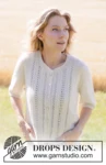 267-23 Blooming Lace Cardigan by DROPS Design