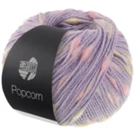 Lana Grossa Popcorn 05 Violetblauw/roze/vanille