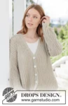268-17 Spell of Summer Cardigan by DROPS Design