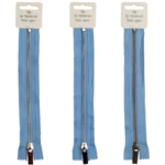 Go Handmade Metalen Rits Blauw: Goud, zilver en brons