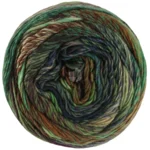 Lana Grossa Colorissimo 216 Lichtgroen/Groen/Petrol/Donkerpetrol/Roodbruin/Chocoladebruin/Bordeaux/Grijs