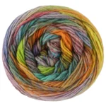 Lana Grossa Colorissimo 224 Erika/Pistache/Lentegroen/Bruin/Petrol/Geel/Oranje/Blauw/Roest/Beige/Pruimkleurig