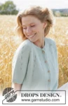 266-34 Mint Halo Cardigan by DROPS Design