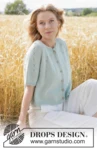 266-34 Mint Halo Cardigan by DROPS Design