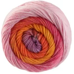 Lana Grossa Cool Wool Big Color 4039 Roze/oranje/zandgeel/roest/grijslila