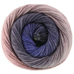 Lana Grossa Cool Wool Big Color 4047 Pruim/antraciet/koningsblauw/blauwgrijs/grijslila