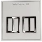 Go Handmade Metalen Gesp 31 x 28 mm, Donkergrijs
