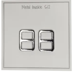 Go Handmade Metalen Gesp 25 x 19 mm, Zilver