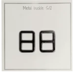 Go Handmade Metalen Gesp 25 x 19 mm, Donkergrijs