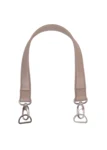 Go Handmade Tashengsel met Karabijnhaak en D-ring Beige/Zilver