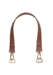 Go Handmade Tashengsel met Karabijnhaak en D-ring Bruin/Brons