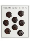 Go Handmade Houten Knopen - UFO (8 st) 15 mm
