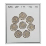 Go Handmade Glitterknopen Goud