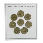 Go Handmade Glitterknopen Groen