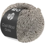 Lana Grossa Cool Wool Dots 09 Lichtgrijs