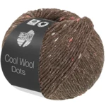 Lana Grossa Cool Wool Dots 11 Grijsbruin