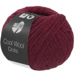 Lana Grossa Cool Wool Dots 04 Bourgondisch rood