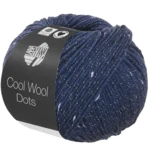 Lana Grossa Cool Wool Dots 02 Donkerblauw
