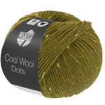 Lana Grossa Cool Wool Dots 07 Olijfgroen