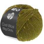 Lana Grossa Cool Wool Big Dots 107 Olijfgroen