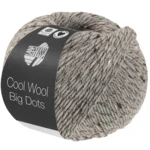 Lana Grossa Cool Wool Big Dots 109 Lichtgrijs