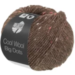 Lana Grossa Cool Wool Big Dots 111 Grijsbruin