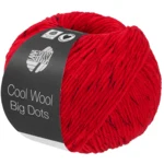 Lana Grossa Cool Wool Big Dots 105 Rood