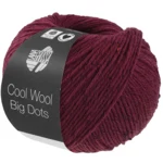 Lana Grossa Cool Wool Big Dots 104 Bourgondisch rood