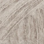 DROPS BRUSHED Alpaca Silk 02 Lichtgrijs - Bruinachtige tint (Uni colour)