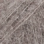 DROPS BRUSHED Alpaca Silk 03 Grijs - Bruinachtige tint (Uni colour)