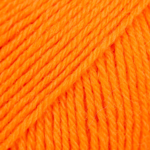 DROPS Fabel Uni Colour 119 Elektrisch oranje