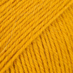DROPS Fabel Uni Colour 111 Mosterdgeel