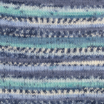 DROPS Fabel Print 522 Turkoois / blauw